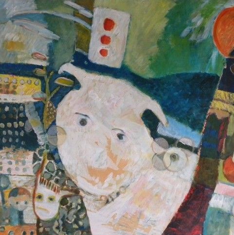 acrylique, "rêve vive la prochaine st andré"